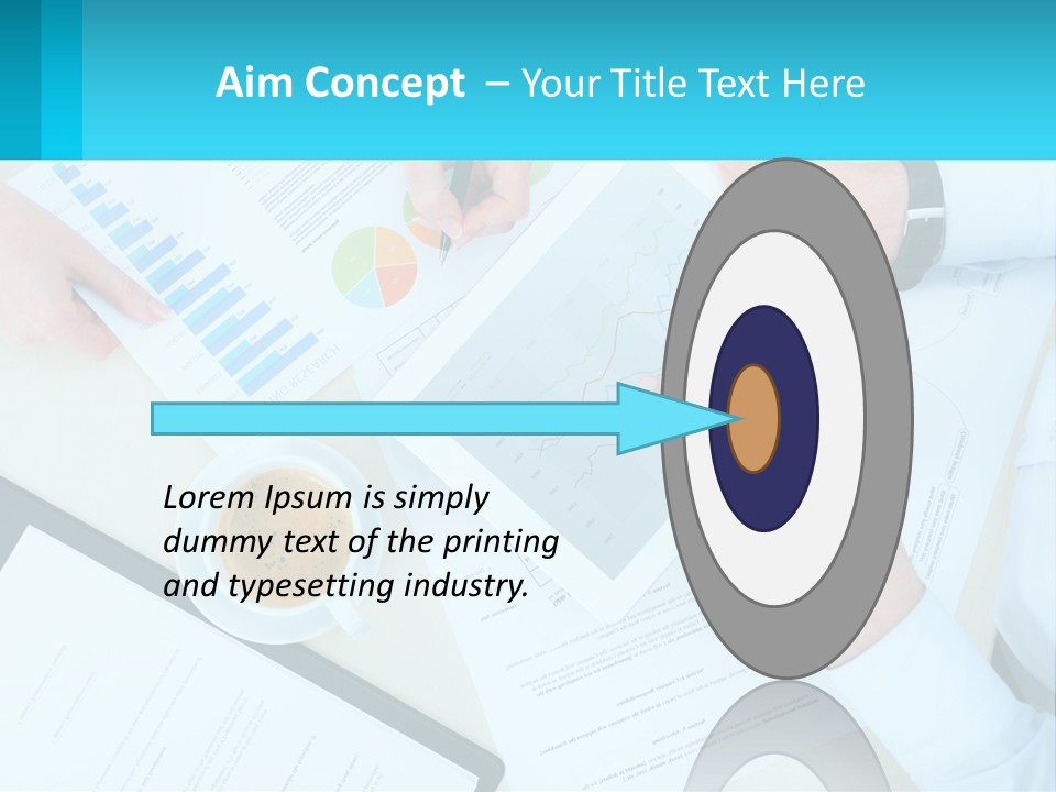 A Group Of People Sitting Around A Table With A Tablet PowerPoint Template