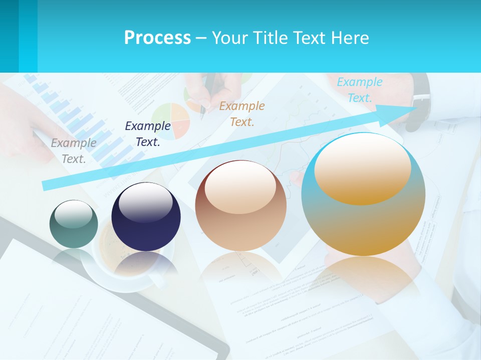 A Group Of People Sitting Around A Table With A Tablet PowerPoint Template