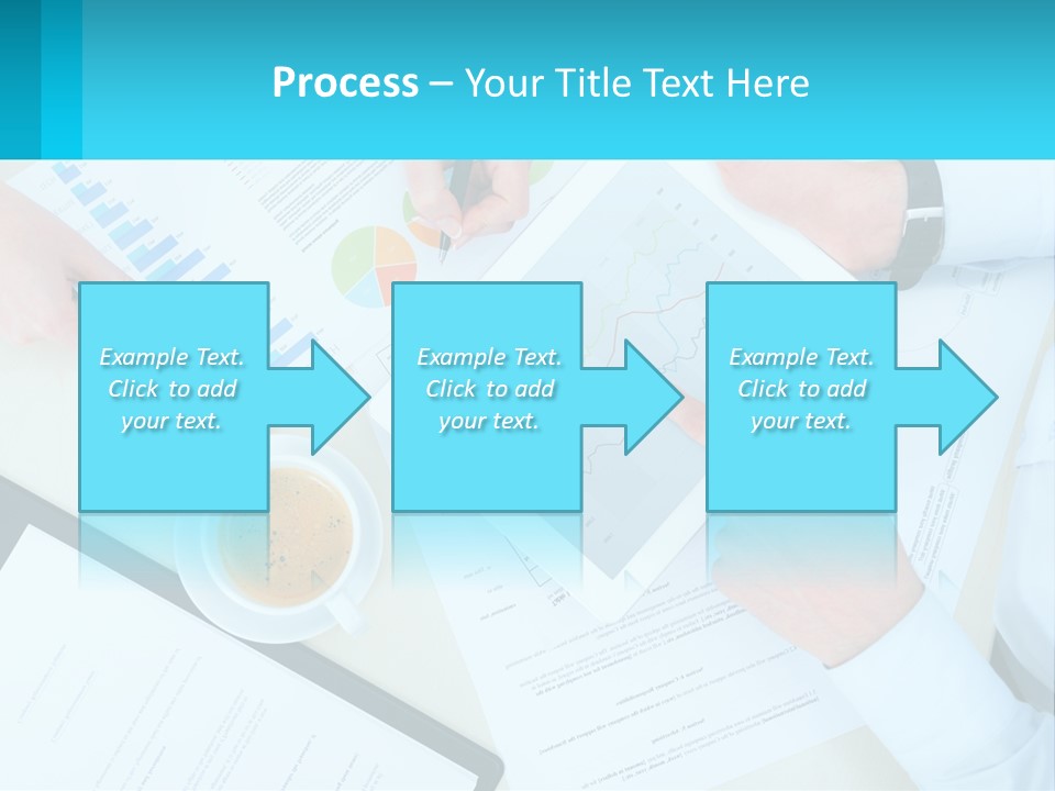 A Group Of People Sitting Around A Table With A Tablet PowerPoint Template
