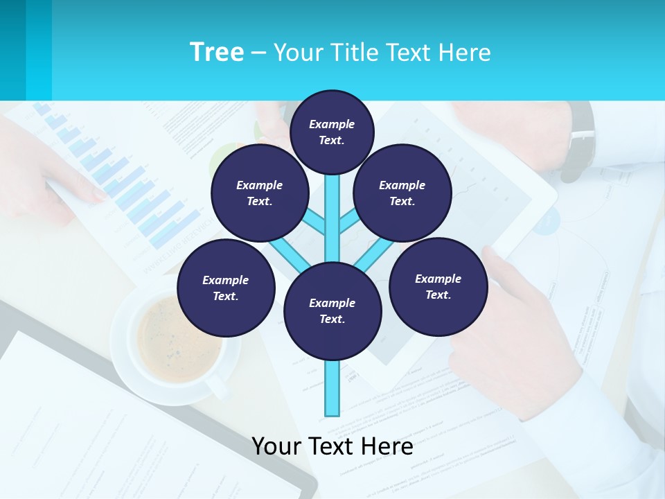 A Group Of People Sitting Around A Table With A Tablet PowerPoint Template