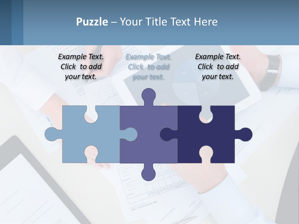 A Group Of People Sitting At A Table With A Tablet PowerPoint Template
