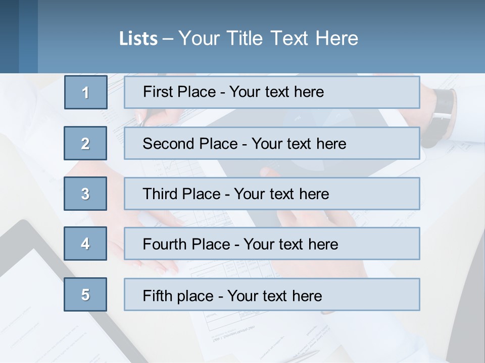 A Group Of People Sitting At A Table With A Tablet PowerPoint Template