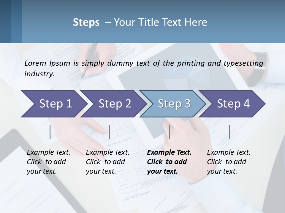 A Group Of People Sitting At A Table With A Tablet PowerPoint Template