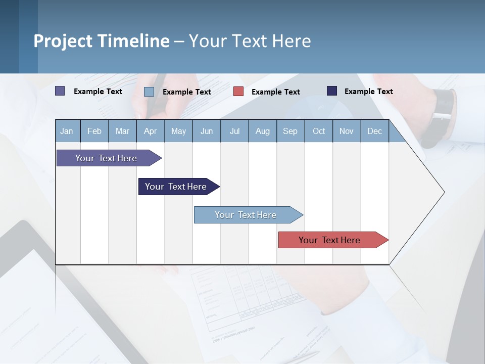 A Group Of People Sitting At A Table With A Tablet PowerPoint Template