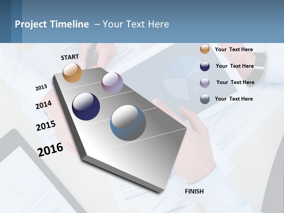A Group Of People Sitting At A Table With A Tablet PowerPoint Template