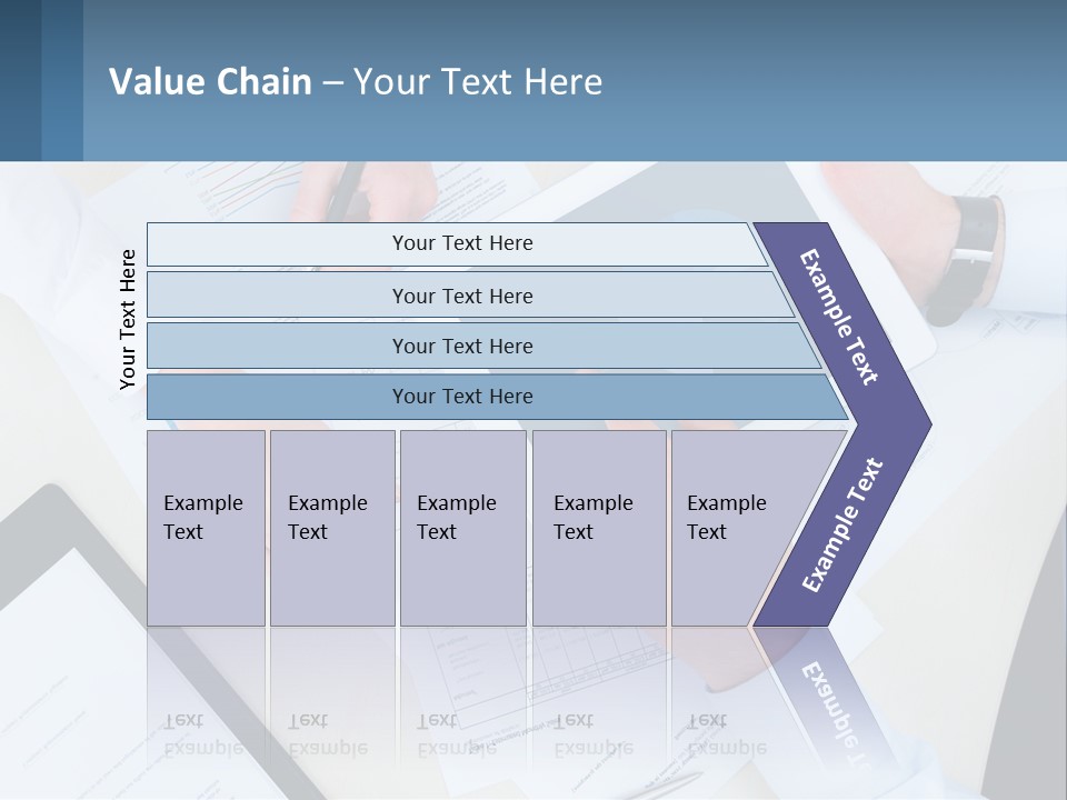 A Group Of People Sitting At A Table With A Tablet PowerPoint Template