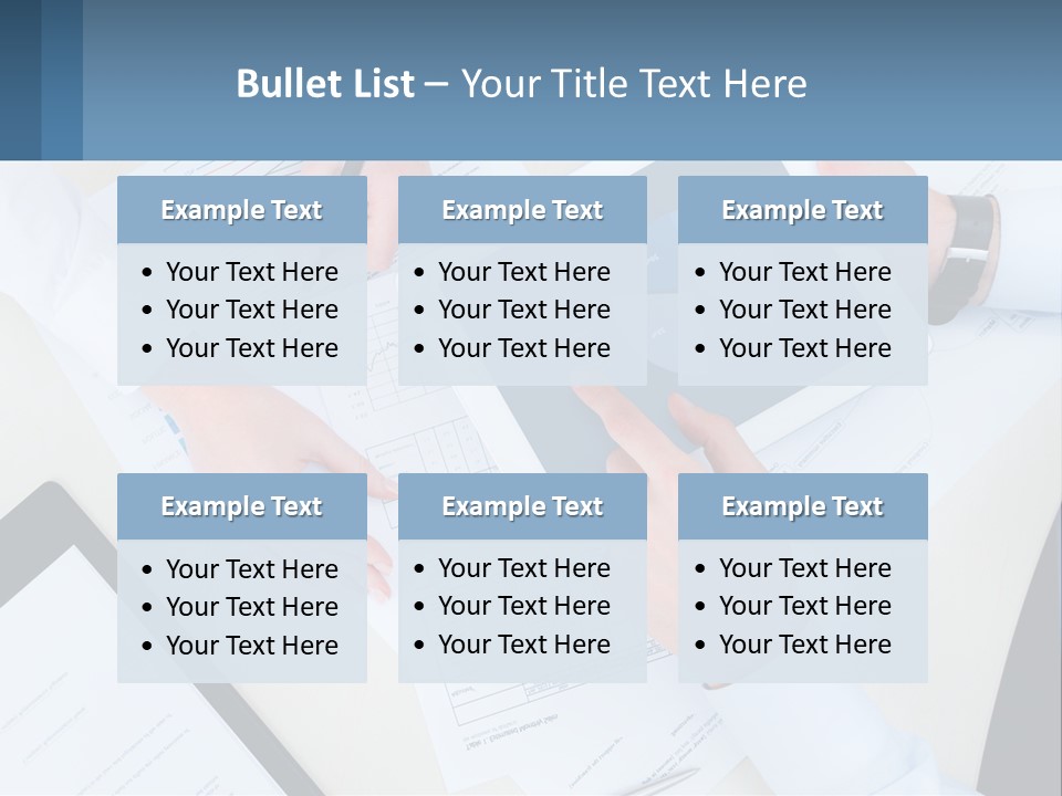 A Group Of People Sitting At A Table With A Tablet PowerPoint Template