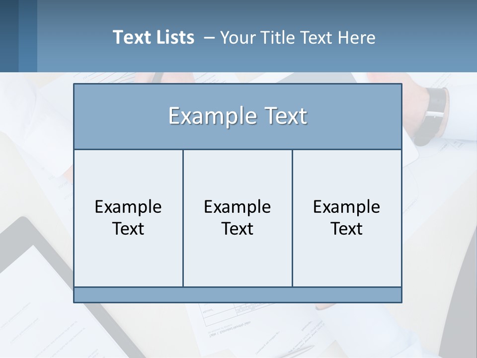 A Group Of People Sitting At A Table With A Tablet PowerPoint Template