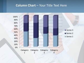 A Group Of People Sitting At A Table With A Tablet PowerPoint Template