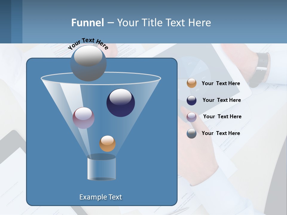 A Group Of People Sitting At A Table With A Tablet PowerPoint Template