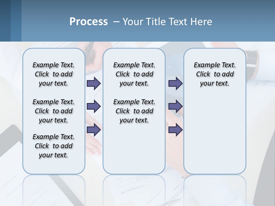 A Group Of People Sitting At A Table With A Tablet PowerPoint Template