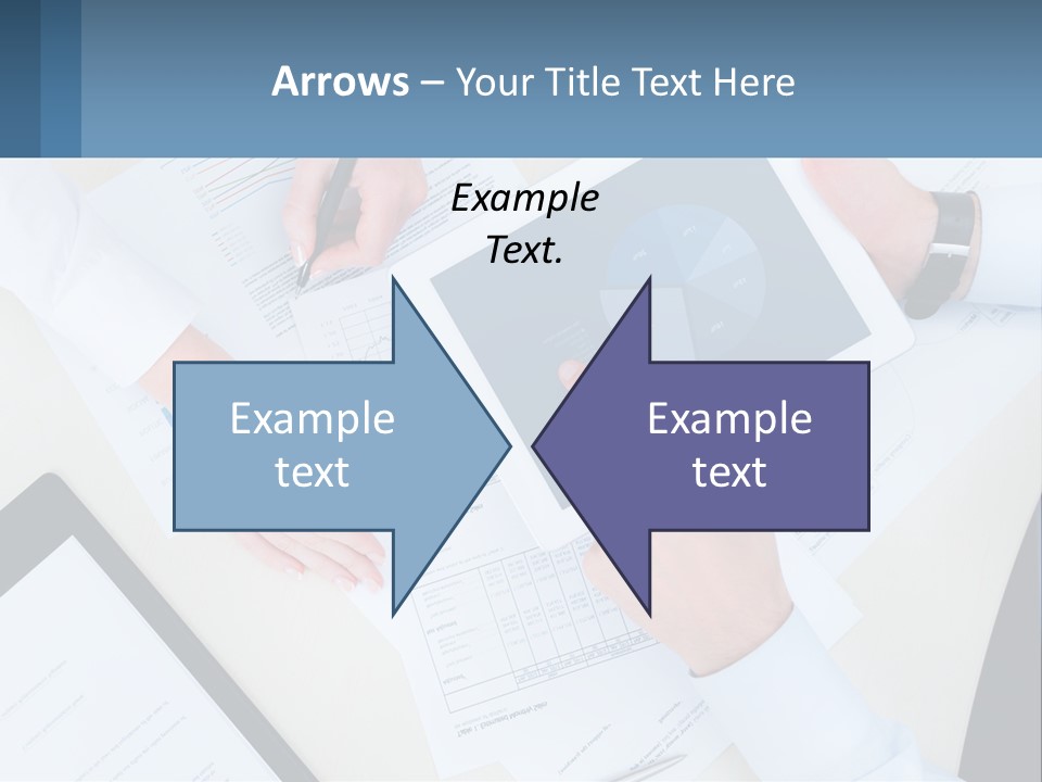 A Group Of People Sitting At A Table With A Tablet PowerPoint Template