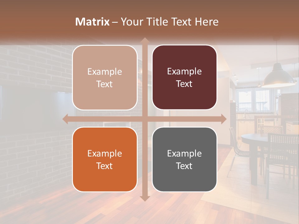 A Living Room With A Fireplace And A Flat Screen Tv PowerPoint Template