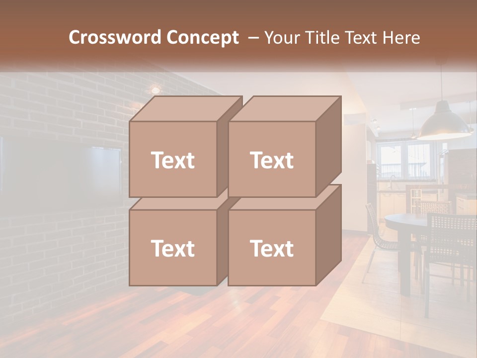 A Living Room With A Fireplace And A Flat Screen Tv PowerPoint Template