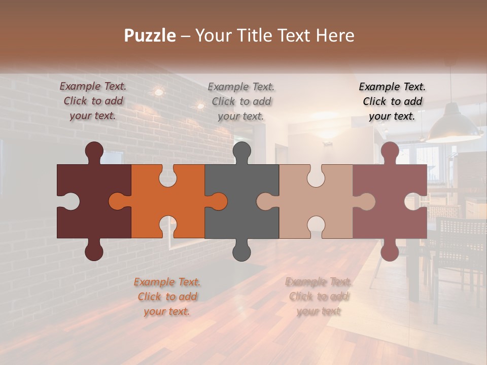 A Living Room With A Fireplace And A Flat Screen Tv PowerPoint Template