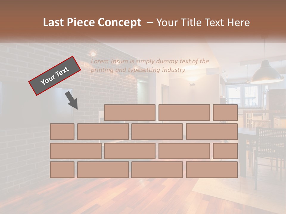 A Living Room With A Fireplace And A Flat Screen Tv PowerPoint Template