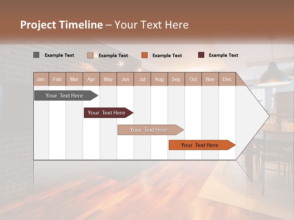 A Living Room With A Fireplace And A Flat Screen Tv PowerPoint Template