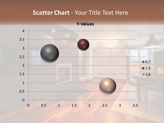 A Living Room With A Fireplace And A Flat Screen Tv PowerPoint Template