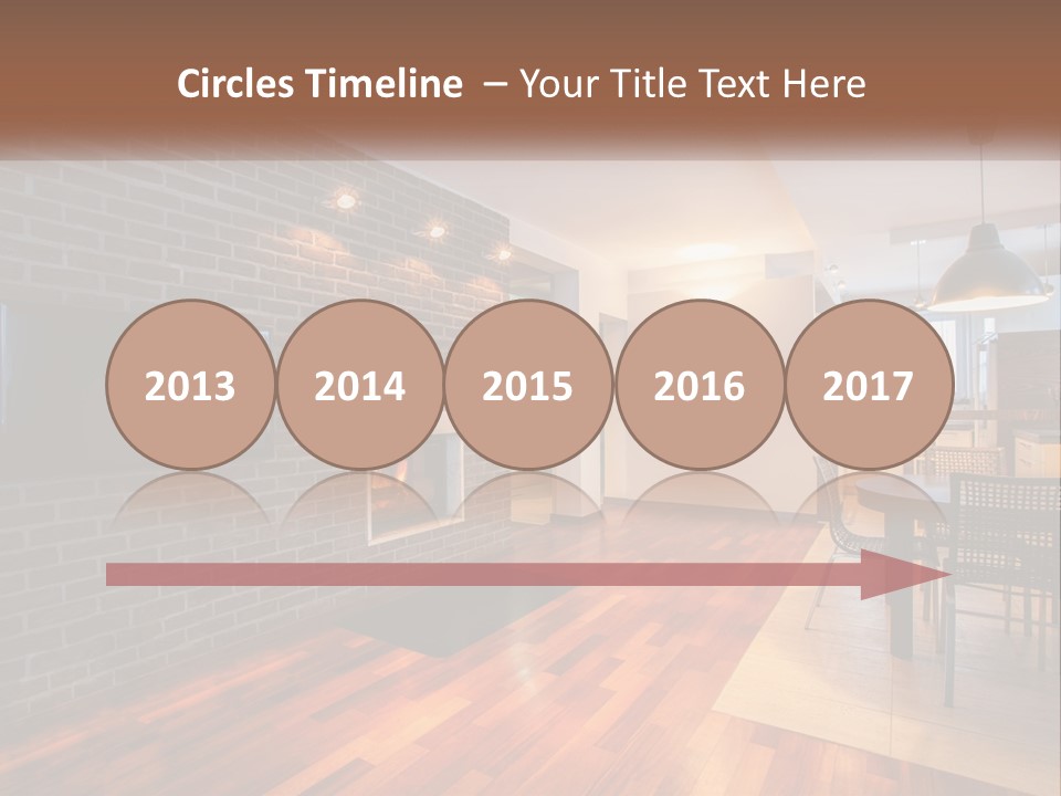 A Living Room With A Fireplace And A Flat Screen Tv PowerPoint Template