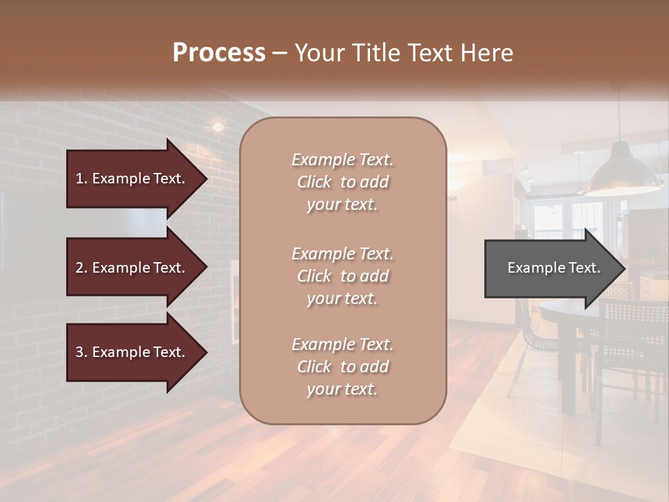 A Living Room With A Fireplace And A Flat Screen Tv PowerPoint Template
