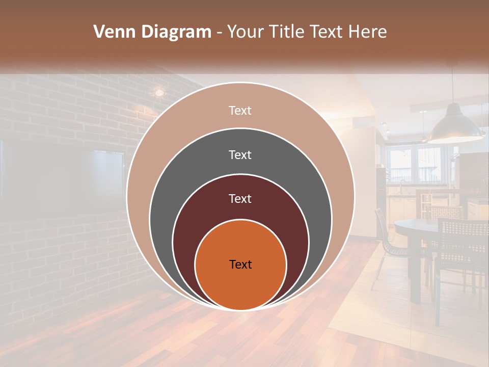 A Living Room With A Fireplace And A Flat Screen Tv PowerPoint Template
