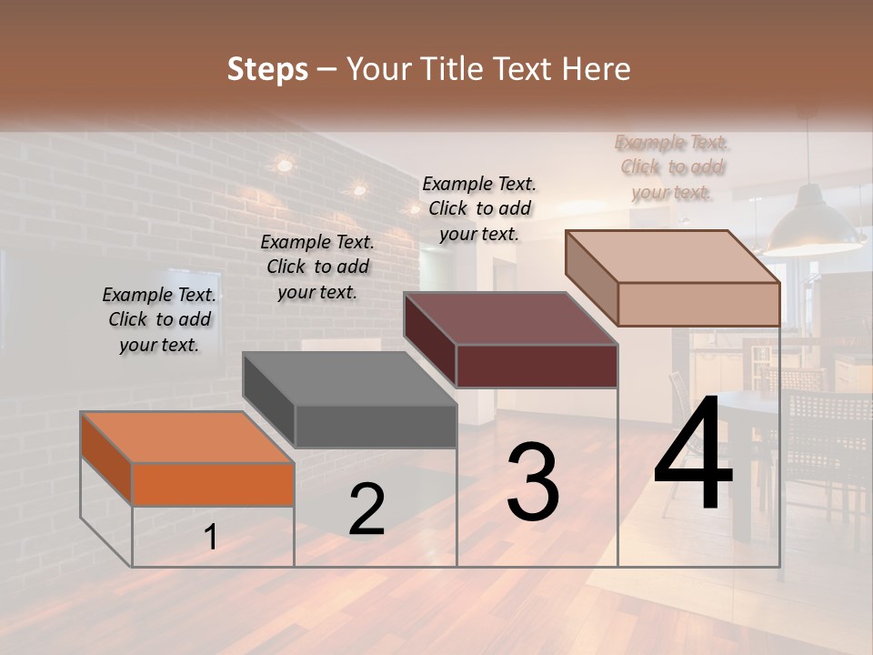 A Living Room With A Fireplace And A Flat Screen Tv PowerPoint Template