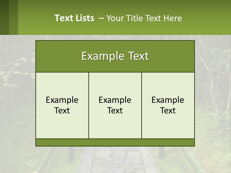A Stone Path In The Middle Of A Forest PowerPoint Template