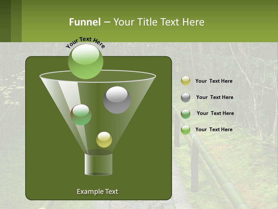 A Stone Path In The Middle Of A Forest PowerPoint Template