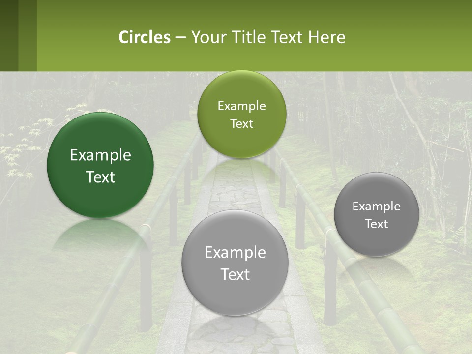 A Stone Path In The Middle Of A Forest PowerPoint Template