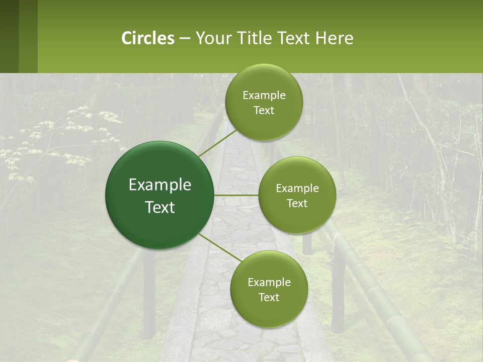 A Stone Path In The Middle Of A Forest PowerPoint Template