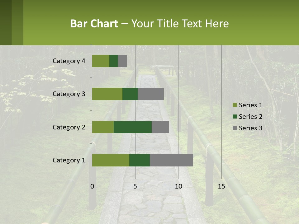 A Stone Path In The Middle Of A Forest PowerPoint Template