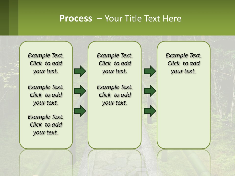 A Stone Path In The Middle Of A Forest PowerPoint Template