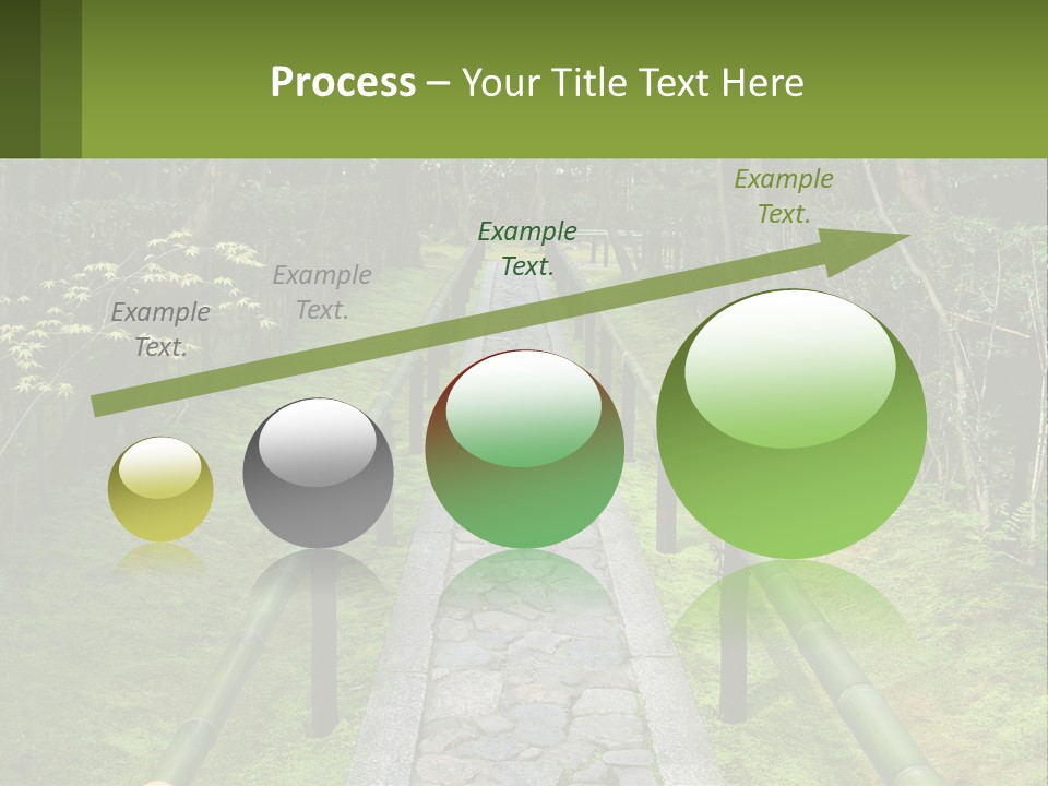 A Stone Path In The Middle Of A Forest PowerPoint Template