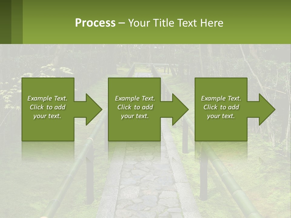 A Stone Path In The Middle Of A Forest PowerPoint Template