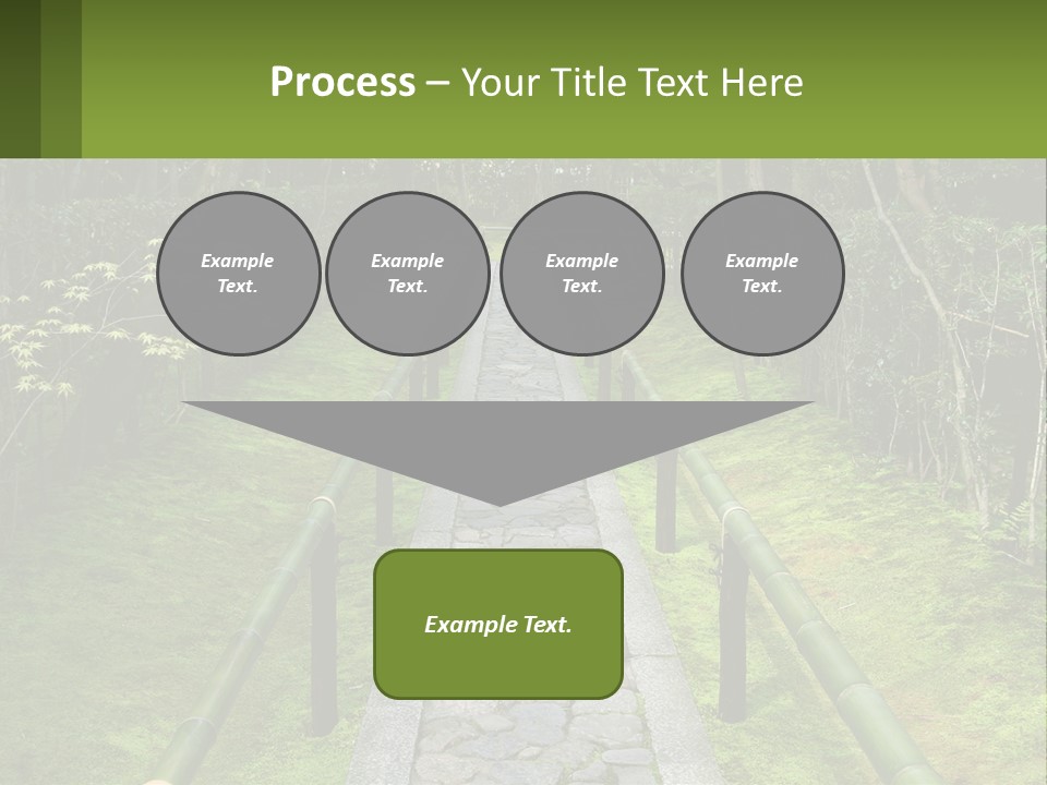 A Stone Path In The Middle Of A Forest PowerPoint Template