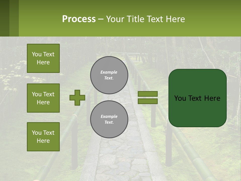 A Stone Path In The Middle Of A Forest PowerPoint Template