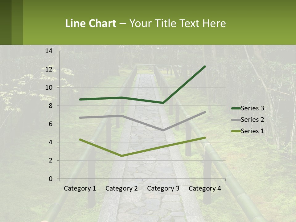 A Stone Path In The Middle Of A Forest PowerPoint Template