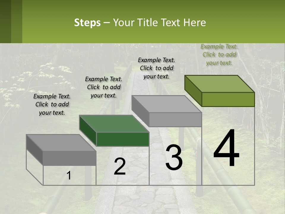A Stone Path In The Middle Of A Forest PowerPoint Template