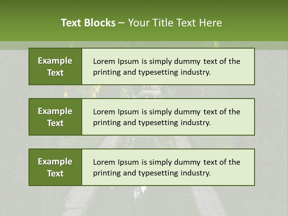 A Formal Garden With A Fountain In The Middle Of It PowerPoint Template
