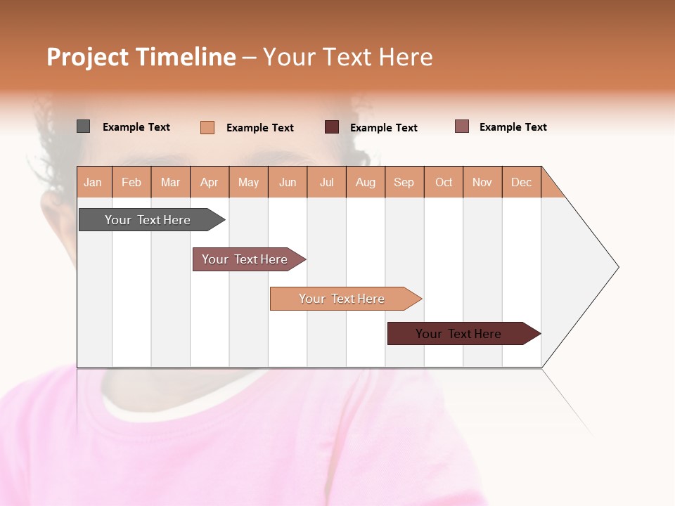 A Baby Girl In A Pink Shirt Is Looking At The Camera PowerPoint Template