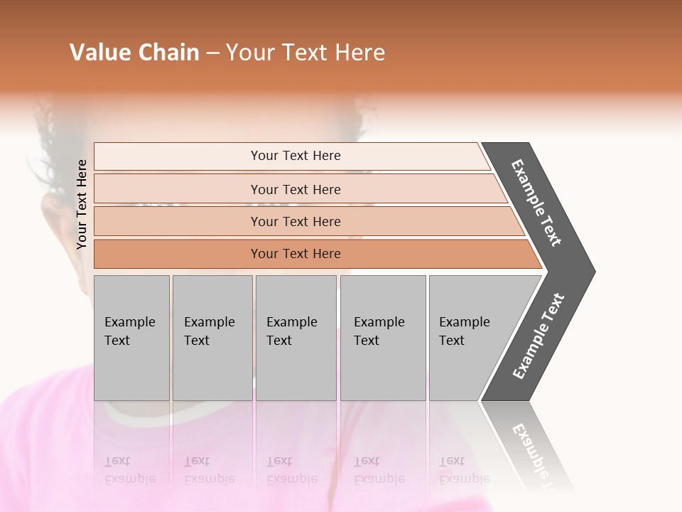 A Baby Girl In A Pink Shirt Is Looking At The Camera PowerPoint Template