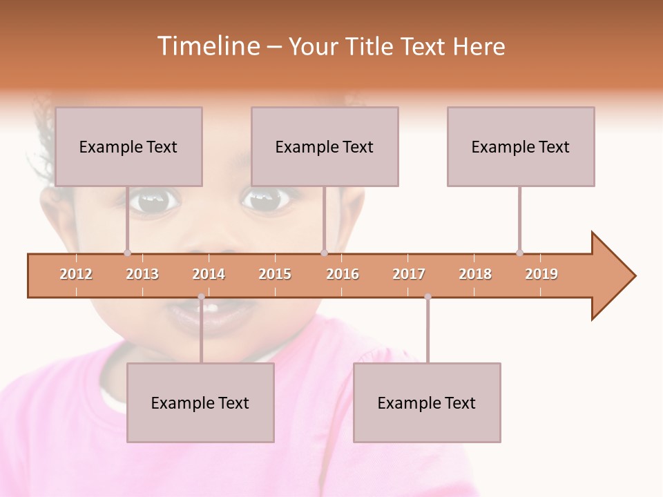 A Baby Girl In A Pink Shirt Is Looking At The Camera PowerPoint Template
