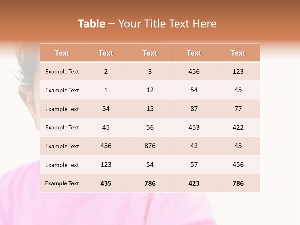 A Baby Girl In A Pink Shirt Is Looking At The Camera PowerPoint Template