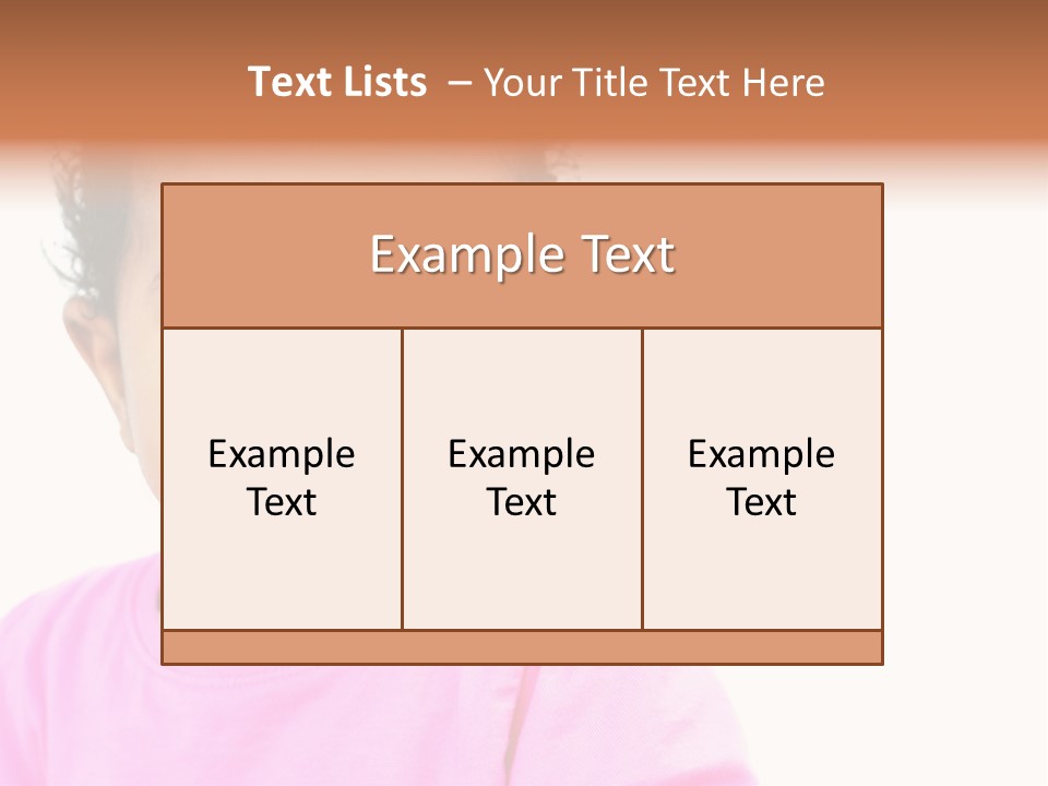 A Baby Girl In A Pink Shirt Is Looking At The Camera PowerPoint Template