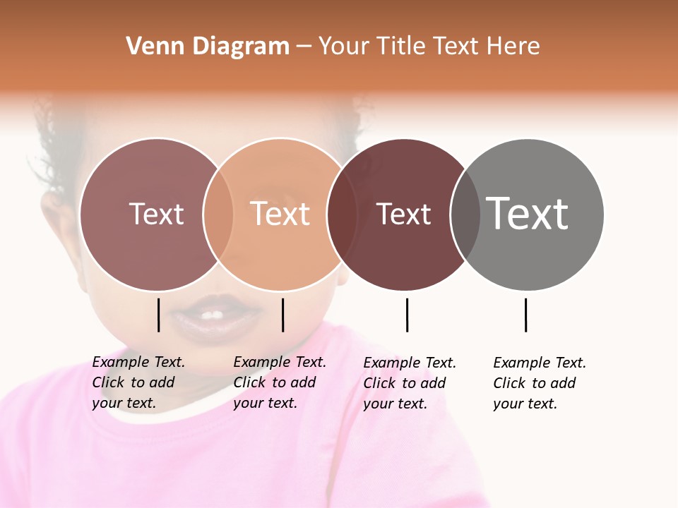A Baby Girl In A Pink Shirt Is Looking At The Camera PowerPoint Template