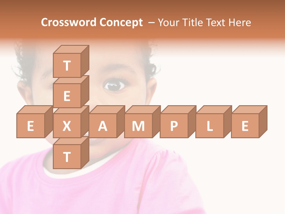 A Baby Girl In A Pink Shirt Is Looking At The Camera PowerPoint Template