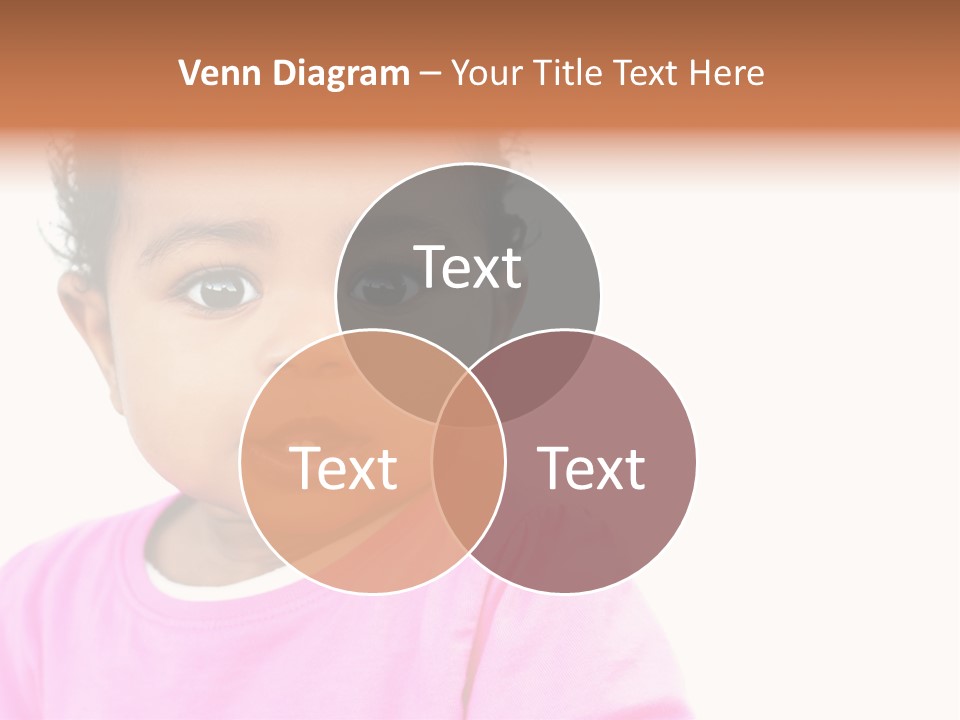 A Baby Girl In A Pink Shirt Is Looking At The Camera PowerPoint Template