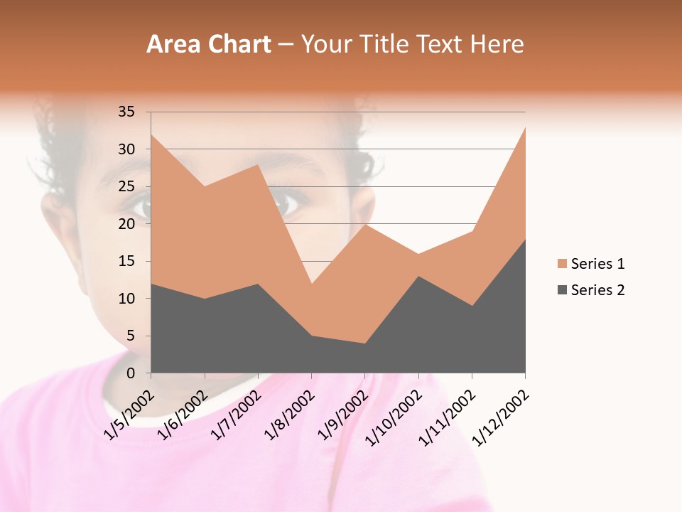 A Baby Girl In A Pink Shirt Is Looking At The Camera PowerPoint Template