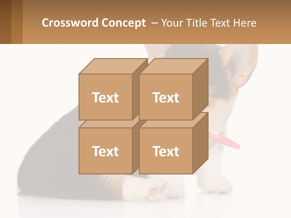 A Dog With A Toothbrush In Its Mouth PowerPoint Template