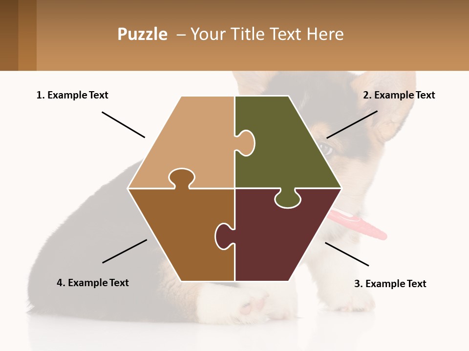 A Dog With A Toothbrush In Its Mouth PowerPoint Template